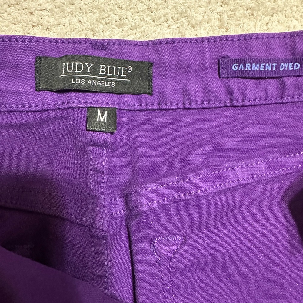 Judy Blue tummy control Vibrant Purple Women's Shorts - Picture 5 of 9